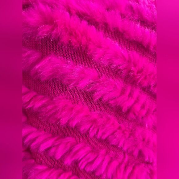 Wilsons Leather Women Soft Rabbit Fur Shawl Poncho Asymmetrical Rhombus Pullover - Picture 3 of 9